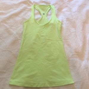 Lululemon neon yellow cool racerback